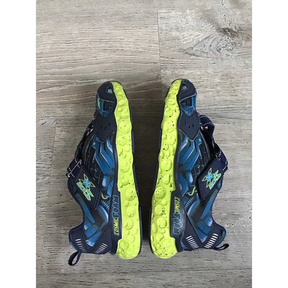 Skechers Cosmic Foam-PORTAL X 97502L Blue Shoes Youth Boys Size 2